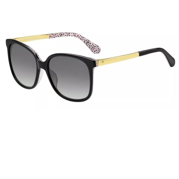 Kate Spade MACKENZEE OUYY Black Patterned / Dark Grey Gradient Sunglasses main image 4